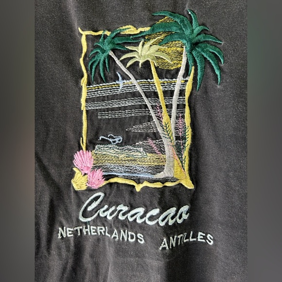 Vintage Embroidered Curaçao Tee - Picture 2 of 5